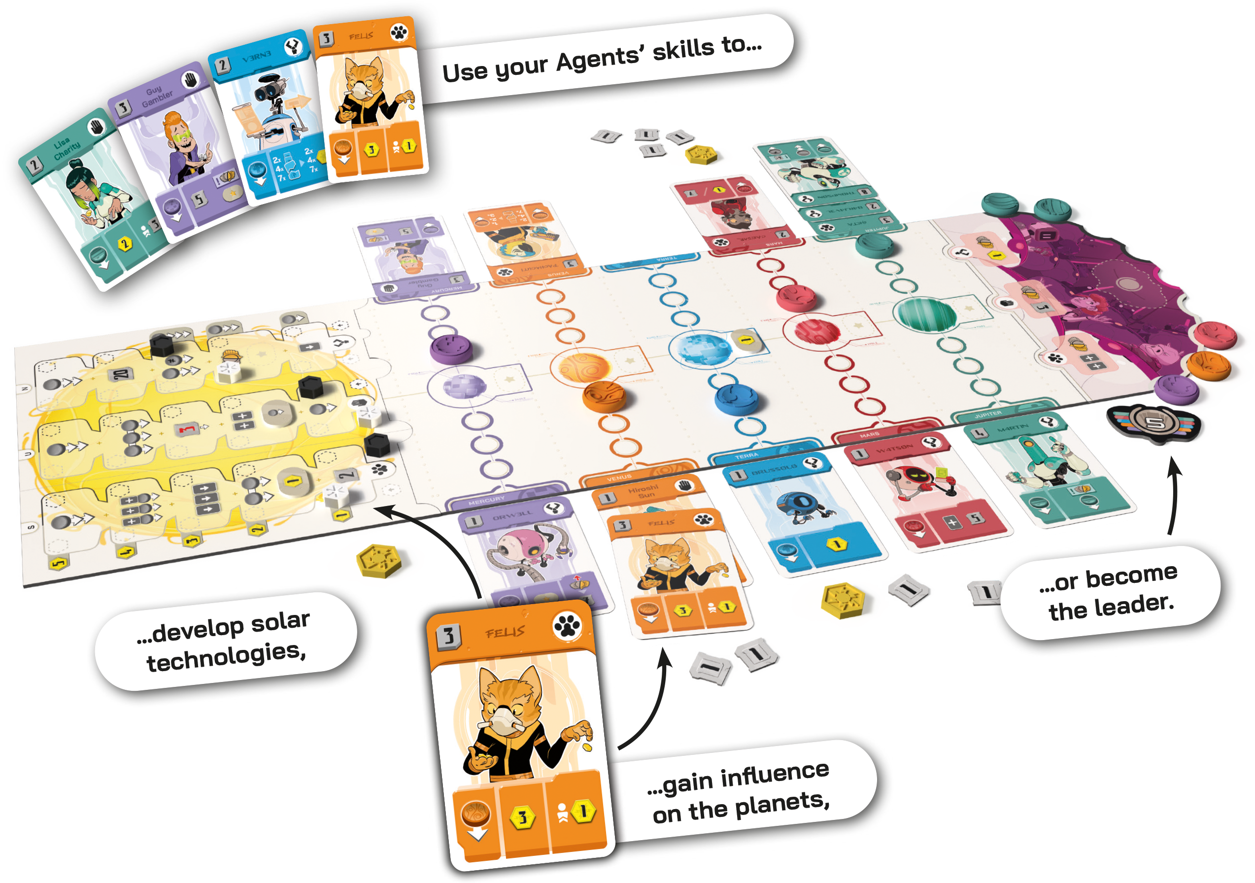 image of the board, set up