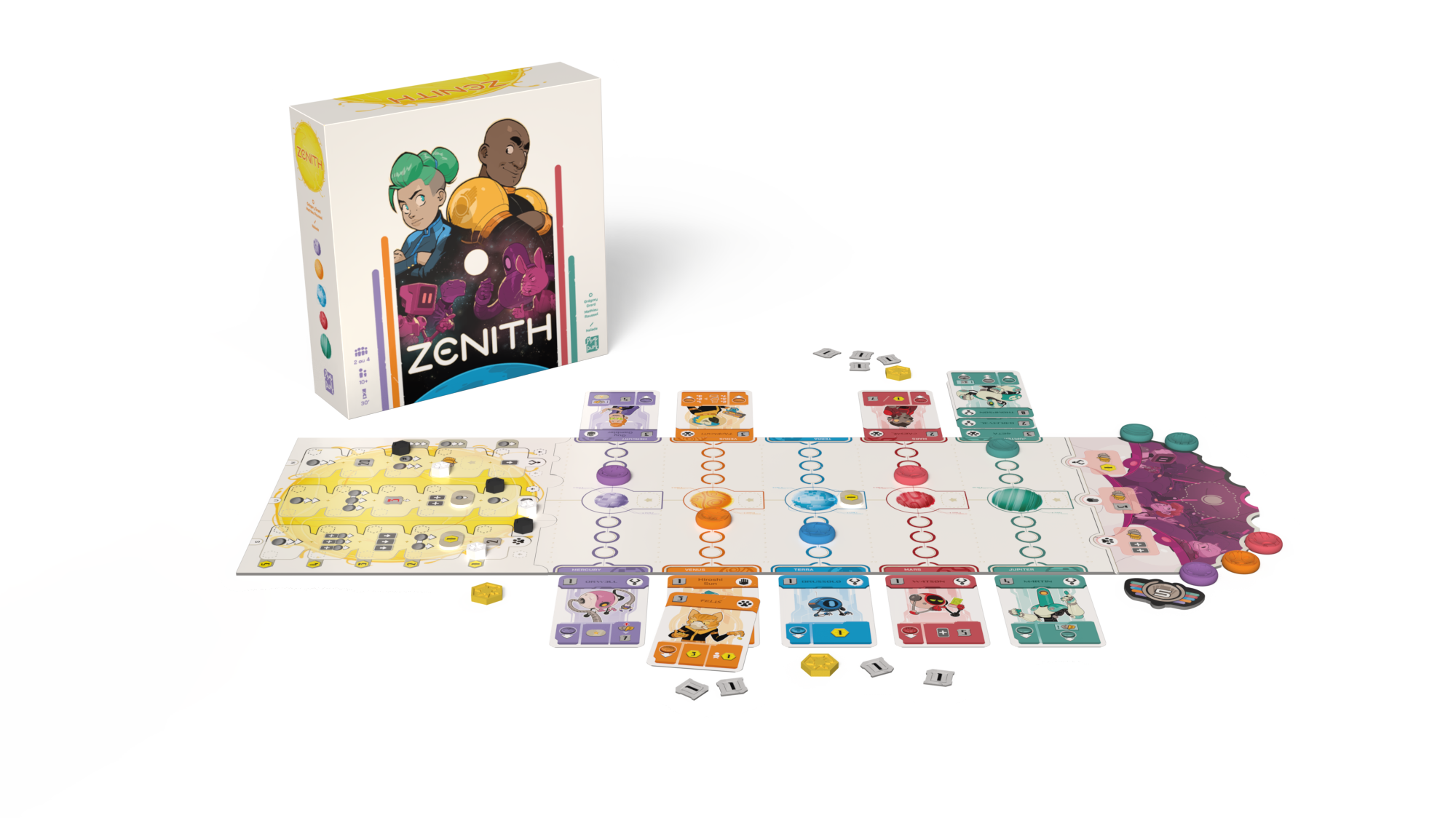 image showing the game setup and contents